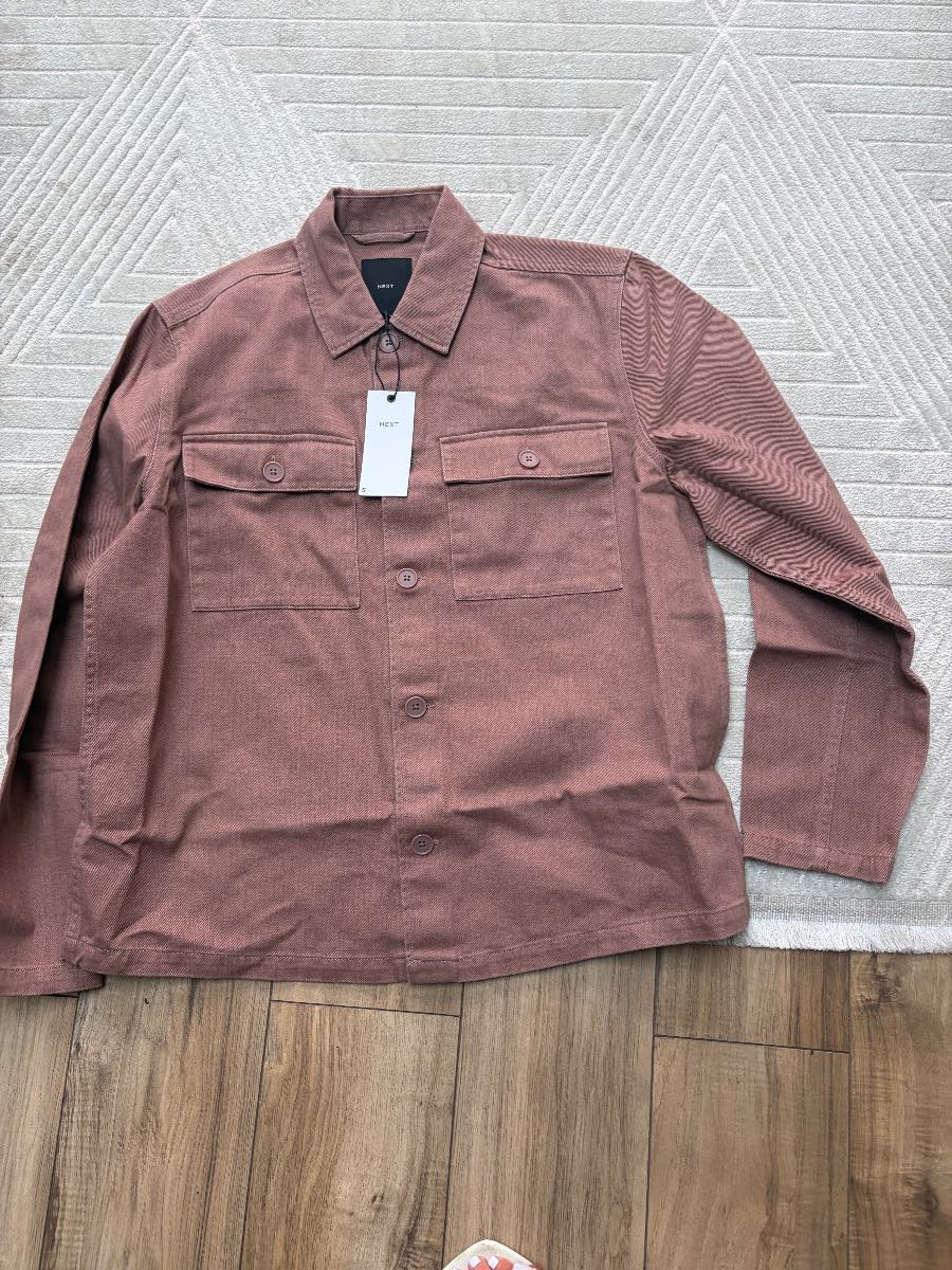next washed twill shacket