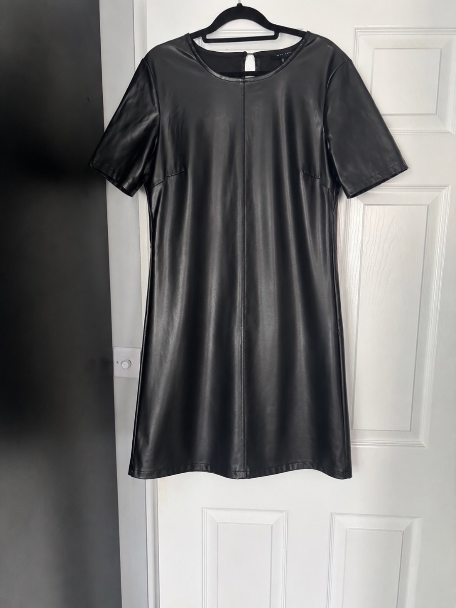 New Look Faux Leather Dress Size 16