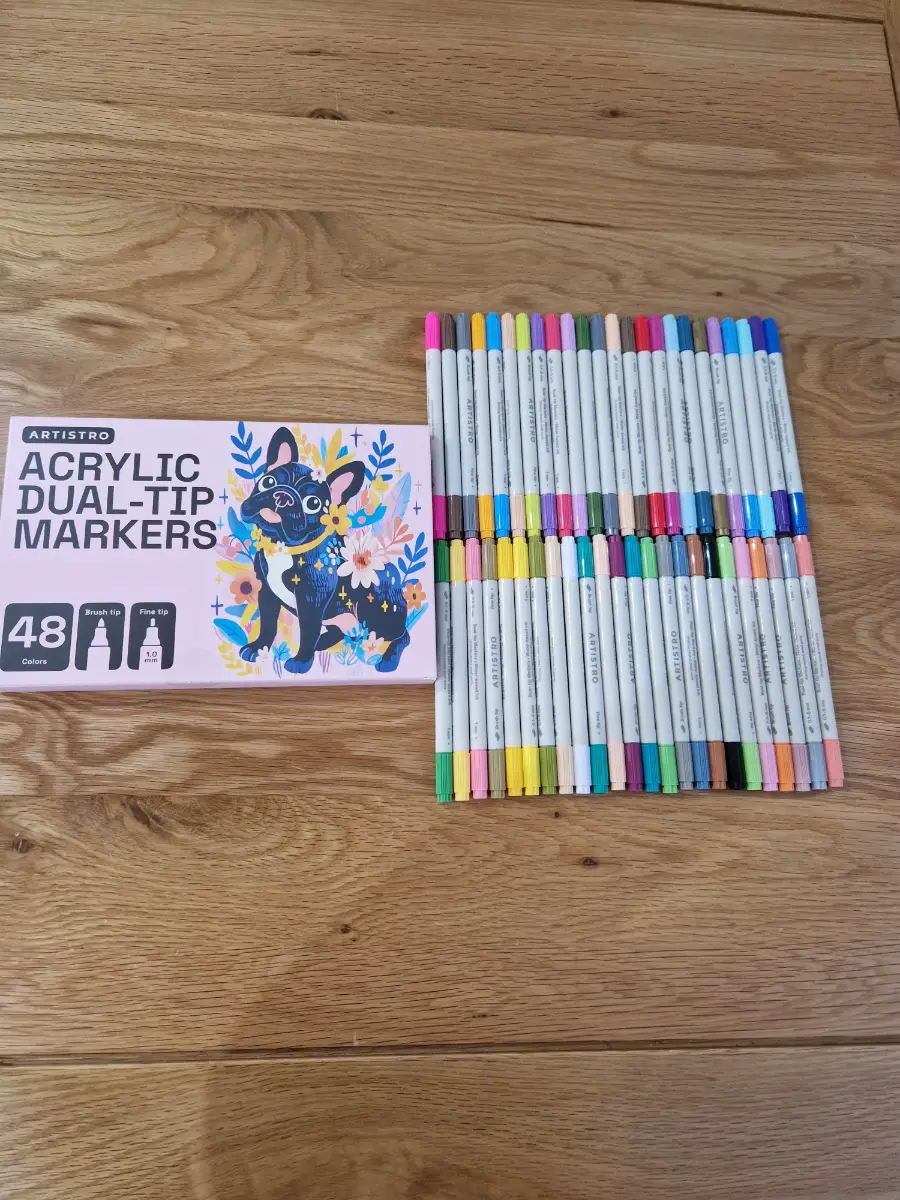Set of 48 Acrylic Brush Markers (ART48)