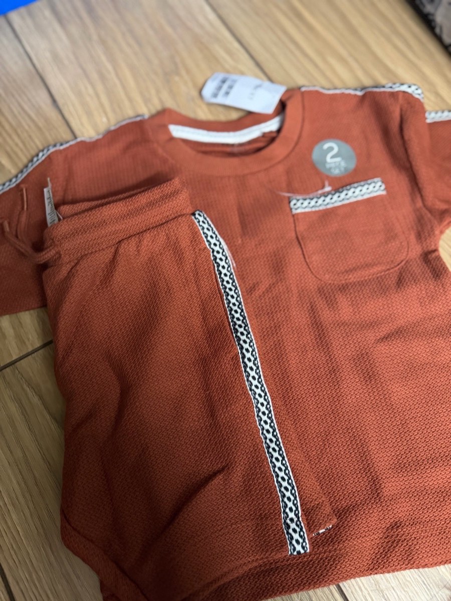 Next orange summer top and short set