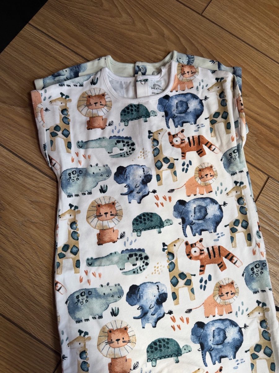 Next baby boy summer animal rompers pack of 2