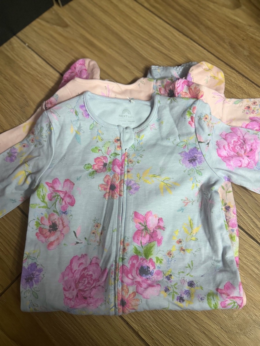 Next baby girl floral babygrows pack of 2