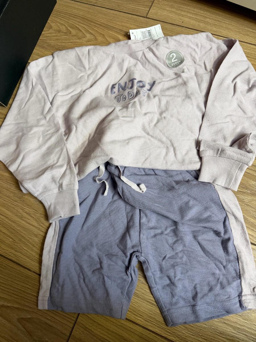 Next boy oversized sweatshirt and short set