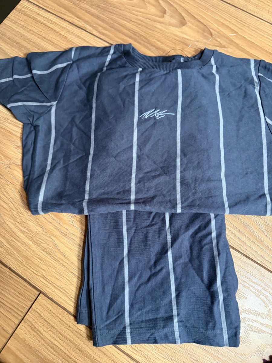 Next boy summer blue top and short set age 8 years