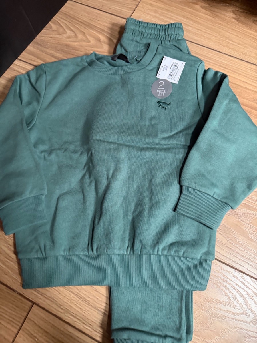 Boy teal green 2 piece set