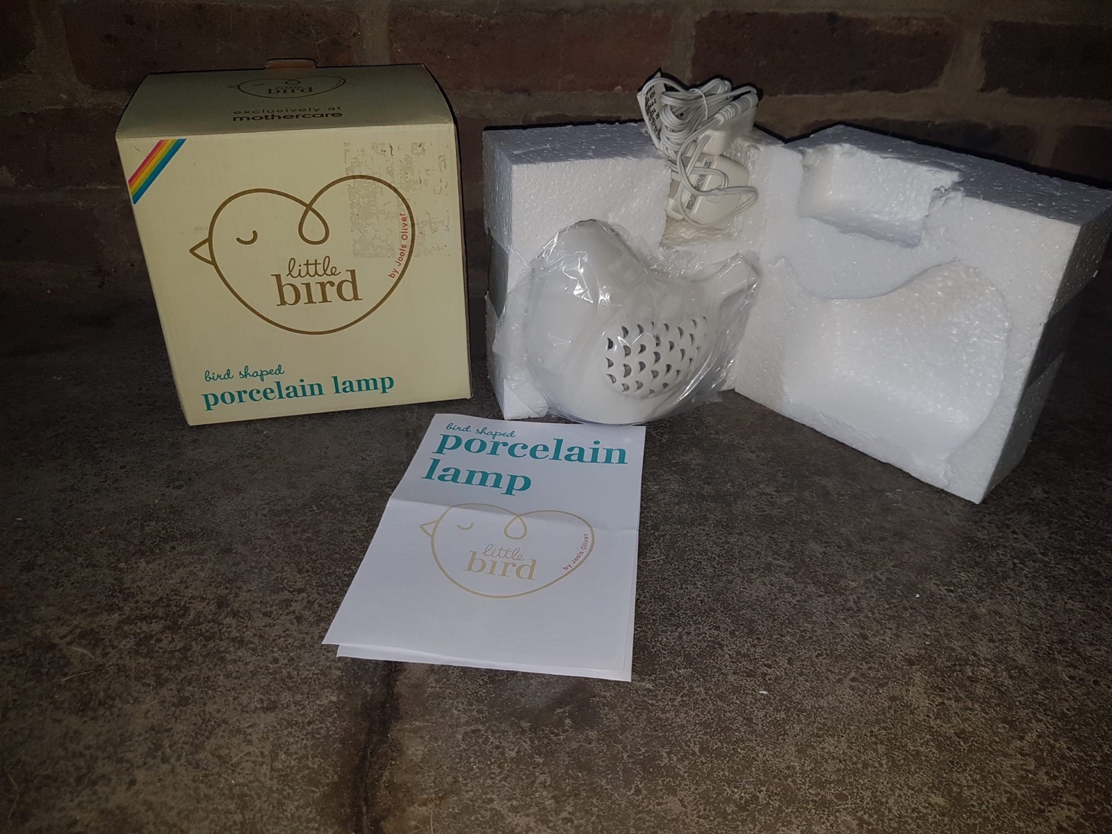 Jools Oliver (mothercare exclusive) porcelain lamp