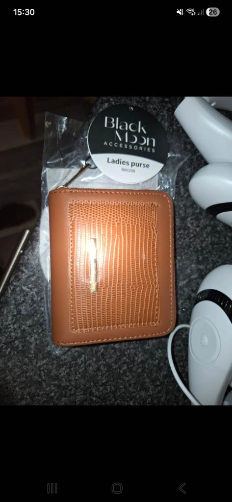 Sun and moon tan purse brand new