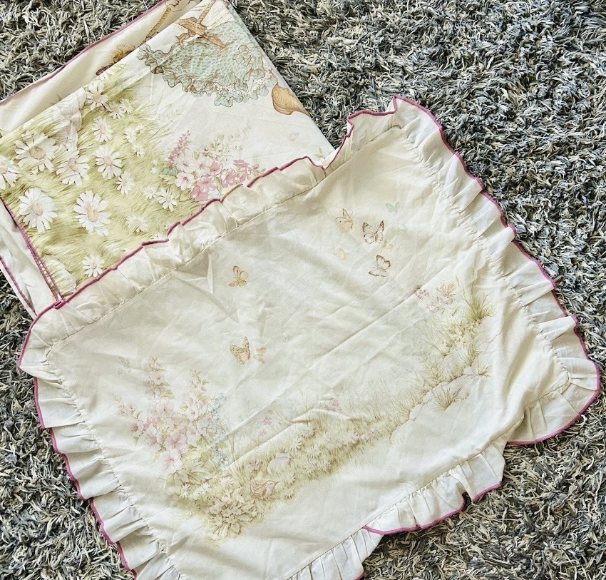 Vintage Retro 1970’s Sarah Kay Holly Hobbie Bed Duvet Cover Set. Size Single.