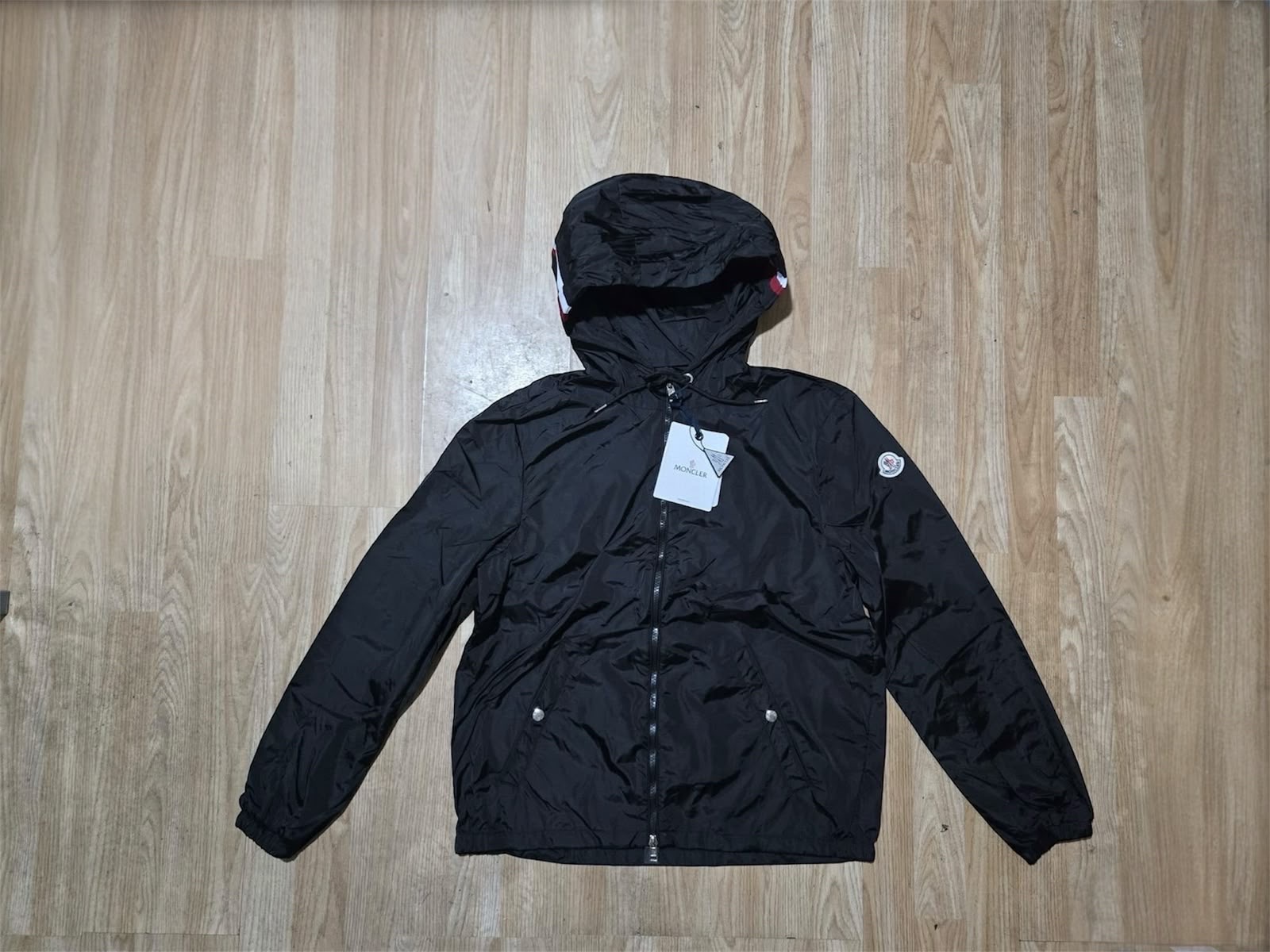 Moncler Black Grimpeurs Hooded Windbreaker Size 3 Large