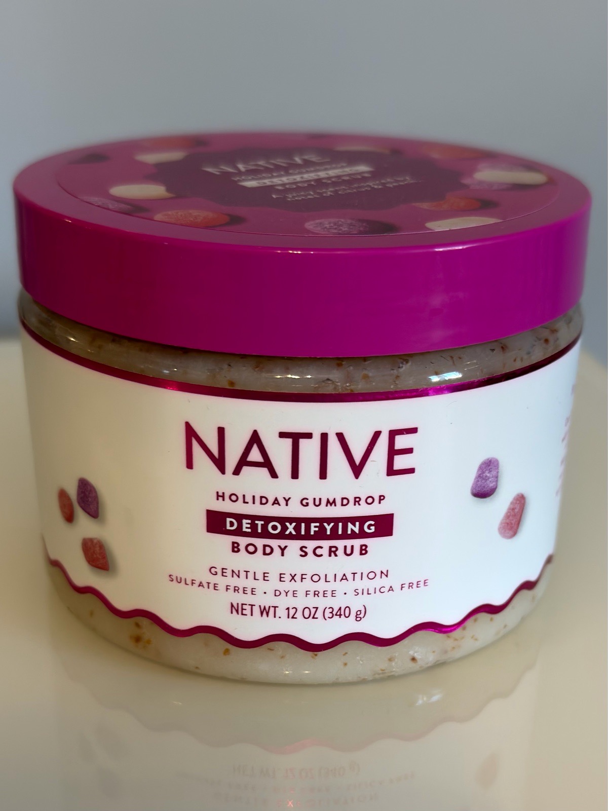 Native Detoxifying Body Scrub Limited Edition Holiday Gumdrops