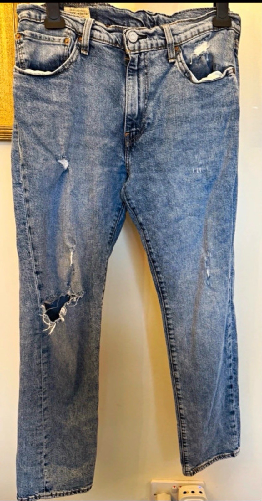 Levi’s 511 Premium Slim Fit Jeans Men’s W34 L30 Blue Distressed