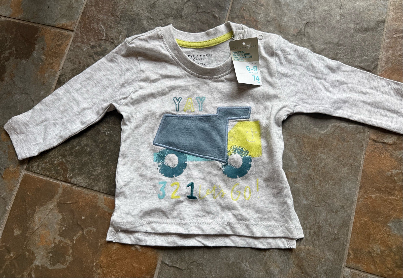 Primark Boys Long Sleeve T-Shirt | 6-9 Months | New With Tags