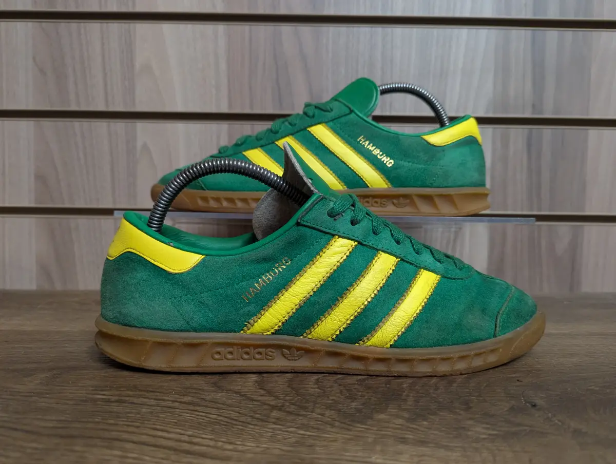 Adidas Hamburg Trainers Unisex Rare Colourway Suede Streetwear UK 6.5 EU 40