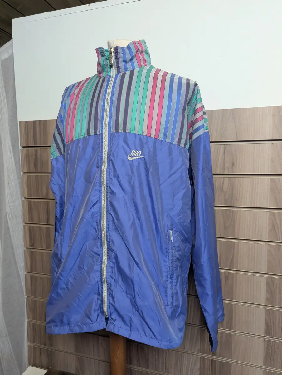 Nike 80s Windbreaker Jacket Lite Festival Streetwear Retro Summer Y2K Coat UK Large