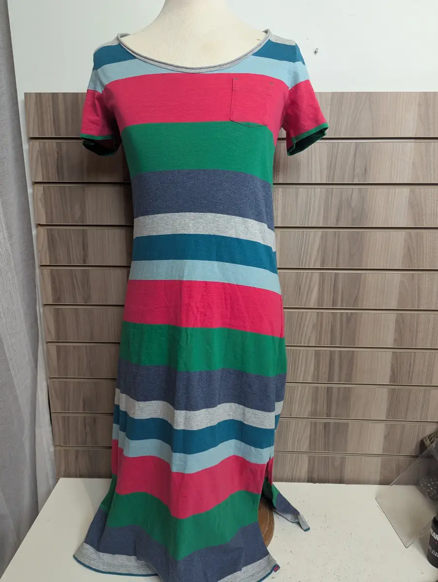 White Stuff Summer Dress Ladies Athleisure  Pencil Cotton Holiday Stretch UK 12