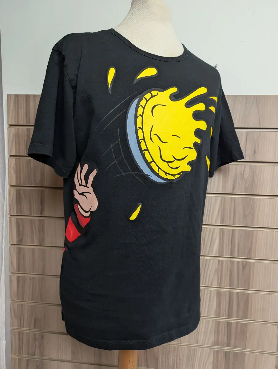 Beano Pie Chuck Tshirt Official Dennis The Menace 2016 Heavy Cotton UK Medium