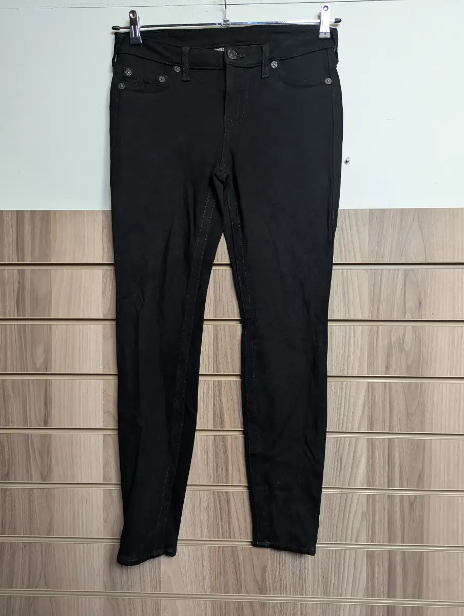 TrueReligion World-Tour Halle Jegging Jeans Ladies Tight Slim W 29" L 28" H 5"