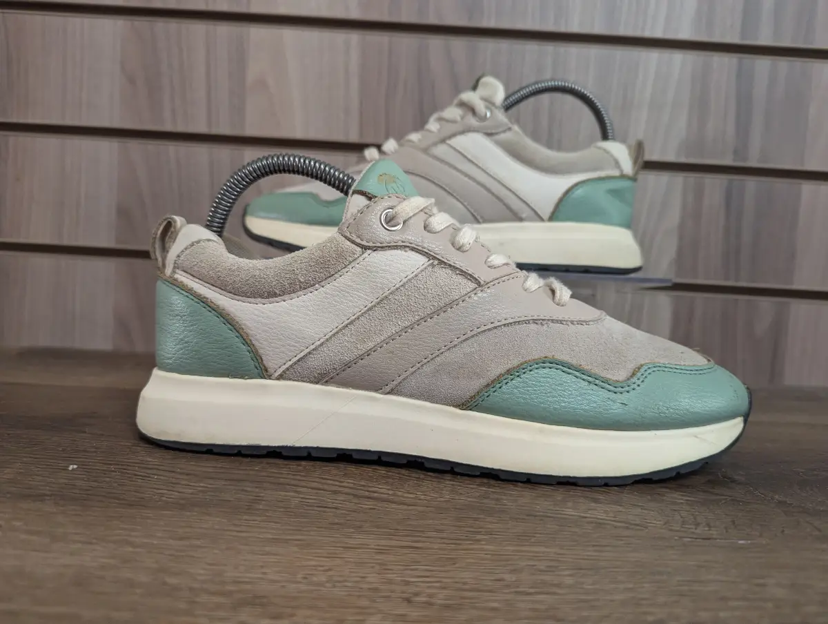 Fat Face Premium Trainers Ladies Soft Leather Cushioned Sneakers UK 5 EU 38