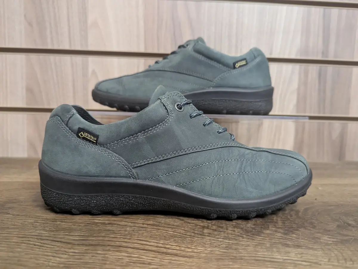 Hotter Tone GTX Shoes STD Nubuck Goretex Stability Walk Trek Trainer UK 4 EU 37