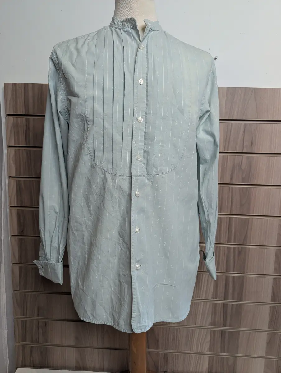 Ralph Lauren Pleated Shirt Blouse Ladies Countrywear Equestrian Mint Cotton UK 8
