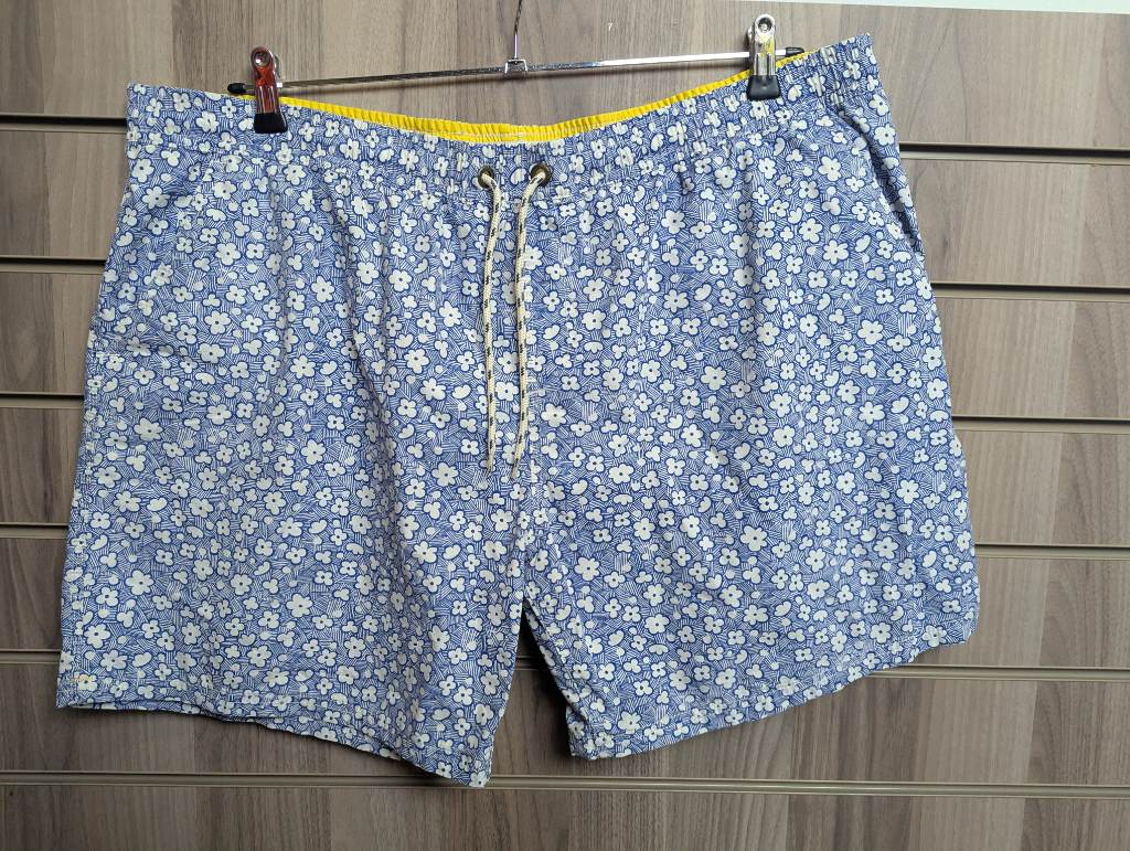 Boden Floral Swim Shorts Boardshorts Holiday Beach Soft Touch Pocket XXL - 42 In