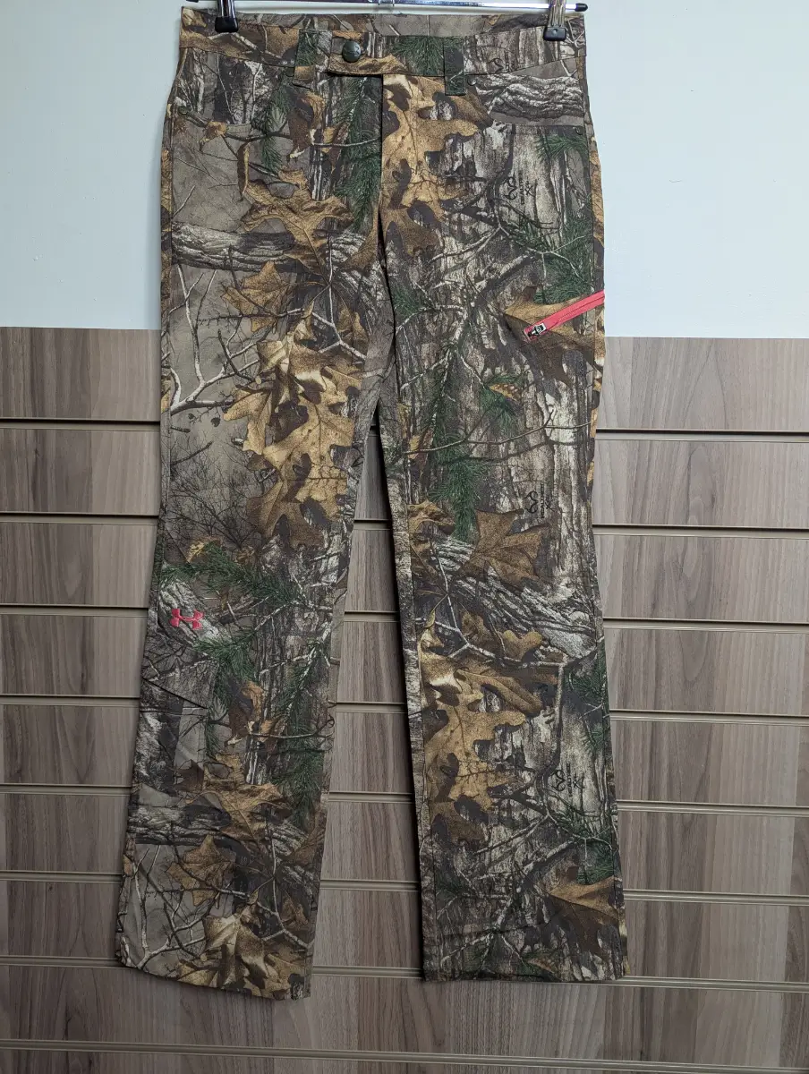 Under Armour Realtree Trousers Hunt Farm Waterproof Pro Pants UK 12 W 32" L 31"