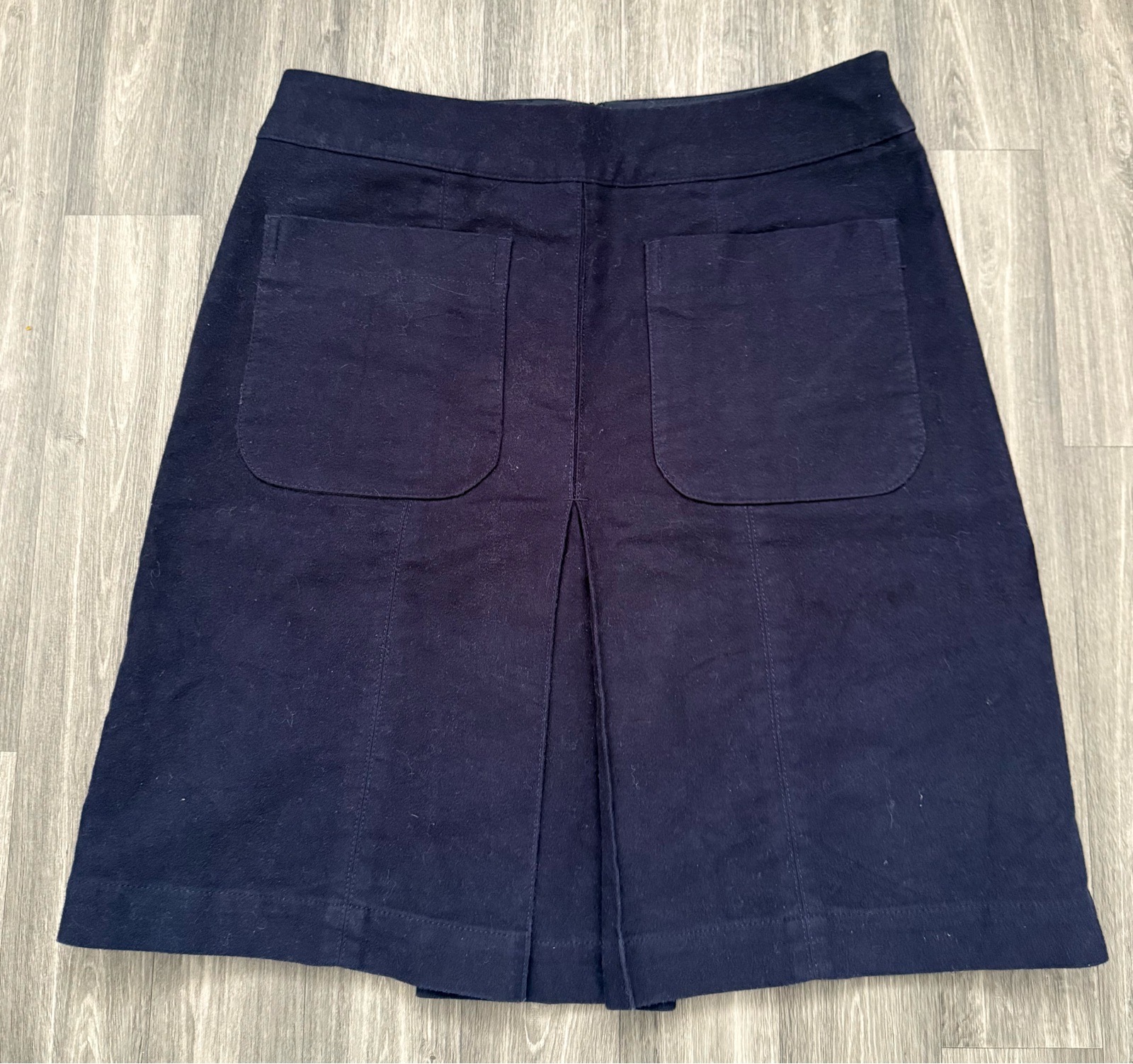 boden 10r navy cotton a-line utility skirt patch pocket classic preppy smart casual