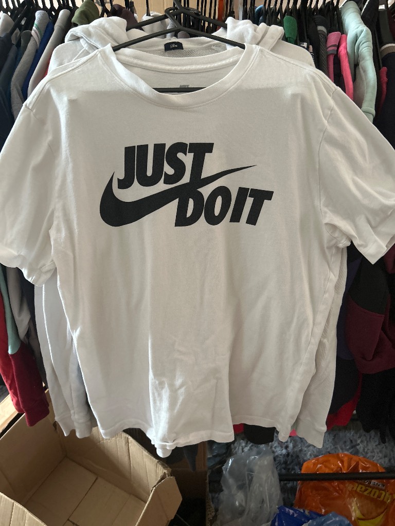 White Nike tee