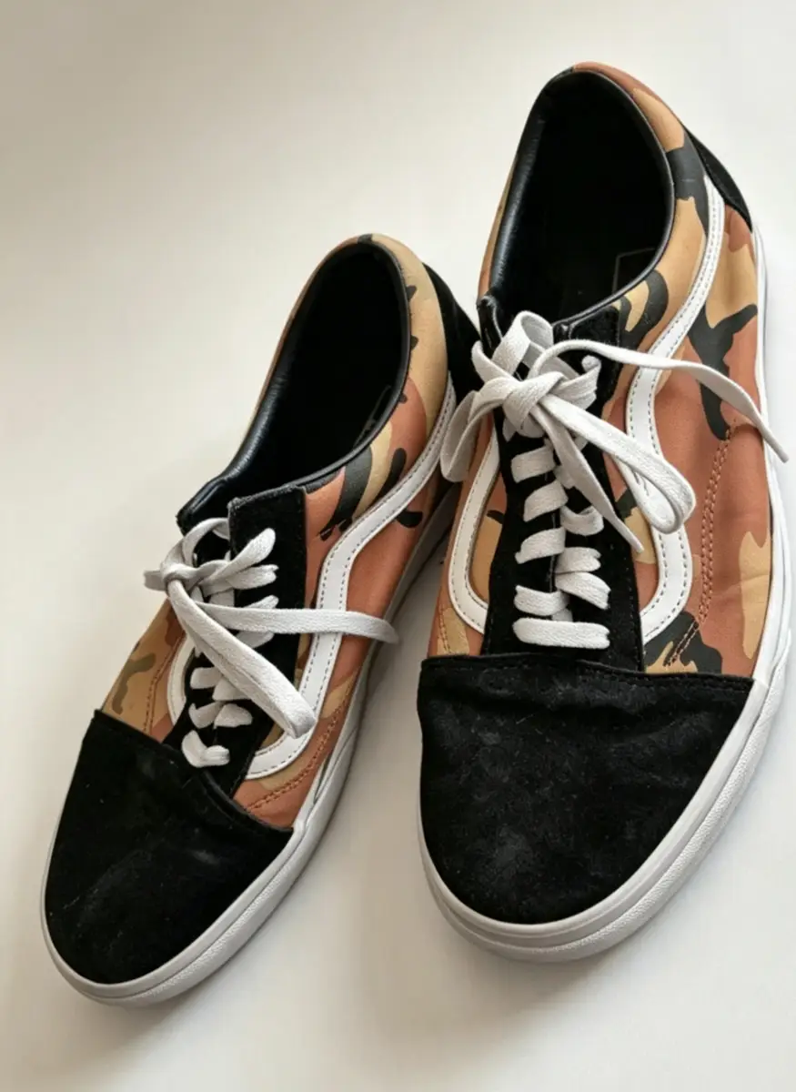 Vans Old Skool Pop Camo | UK 8.5 | Orange/Yellow Camo Trainers