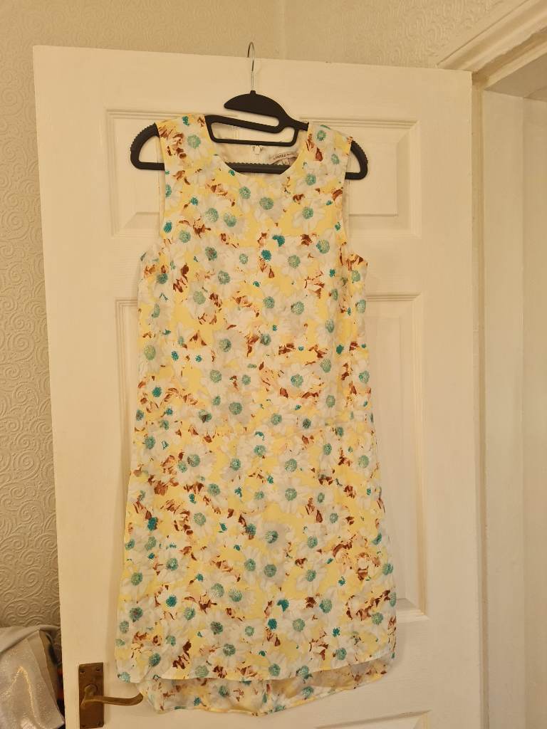 Limited Edition floral shift dress sleeveless summer occasion UK 8