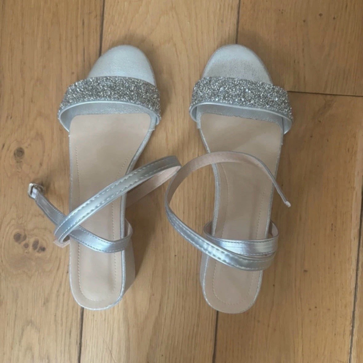 Silver Ladies Sandals