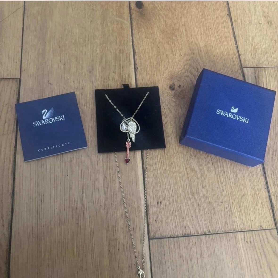 Swarovski Heart & Arrow Necklace
