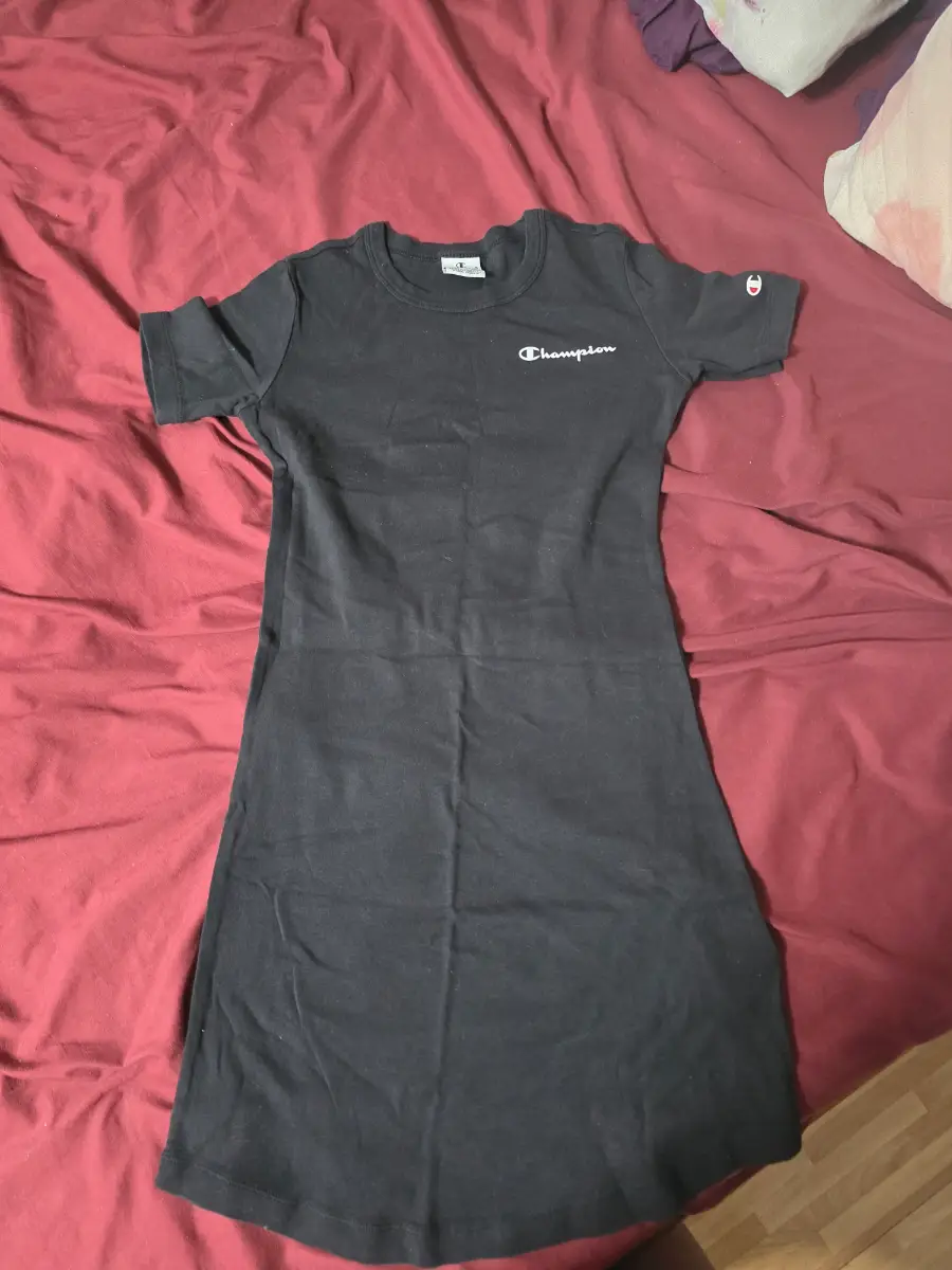 ​Champion Black T-Shirt Mini Dress - Size Medium