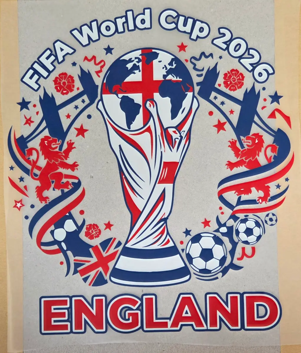 England Football DFT Heat Press Sticker Bundle x2