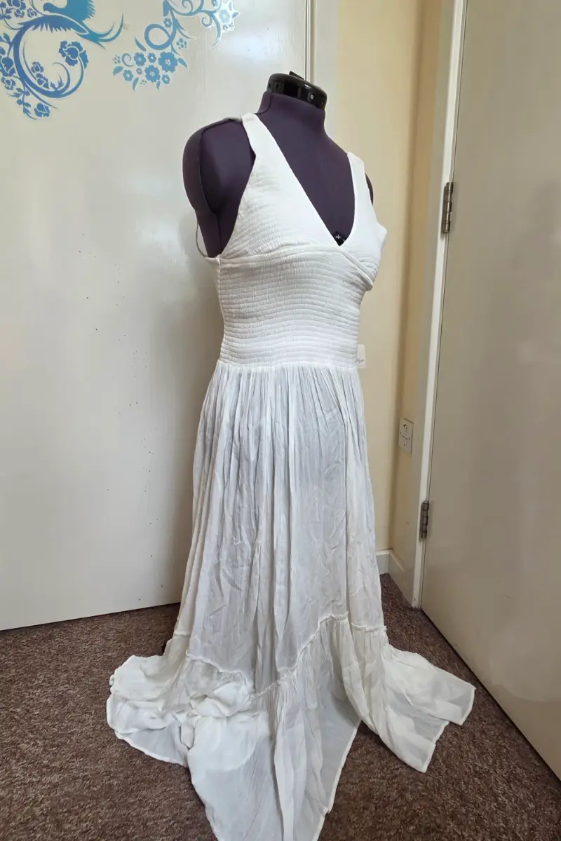 Free People Revolve Fun In The Sun Maxi Dress L Ivory White Boho