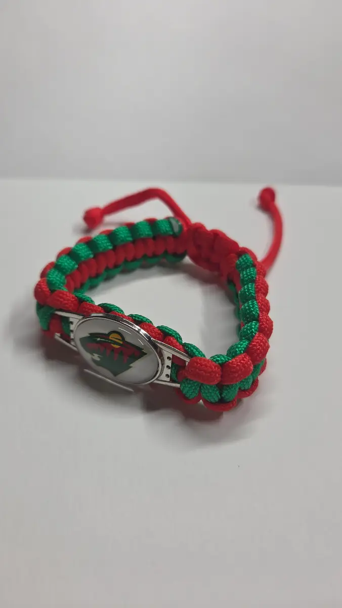 Minnesota Wild Paracord Bracelet