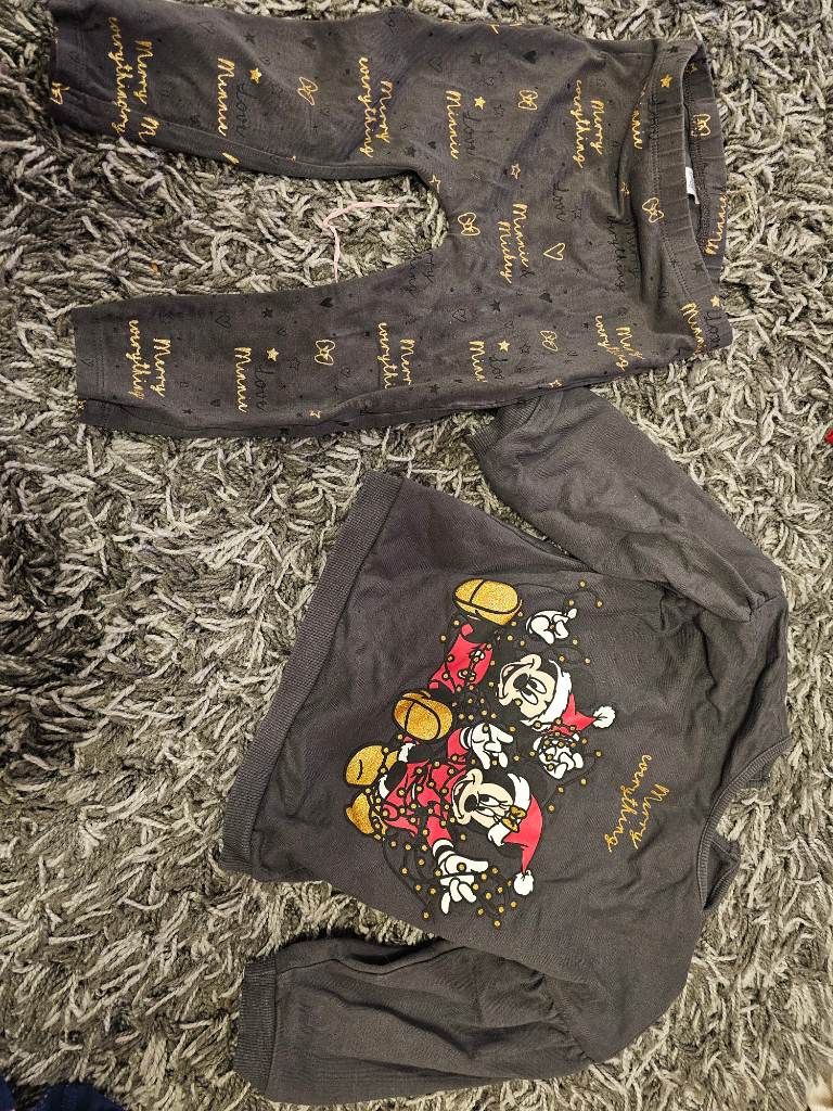George Disney baby 12-18 months Minnie mouse Christmas outfit