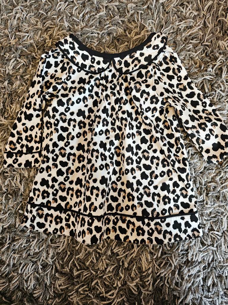 Animal print dress girls 9-12 months matalan