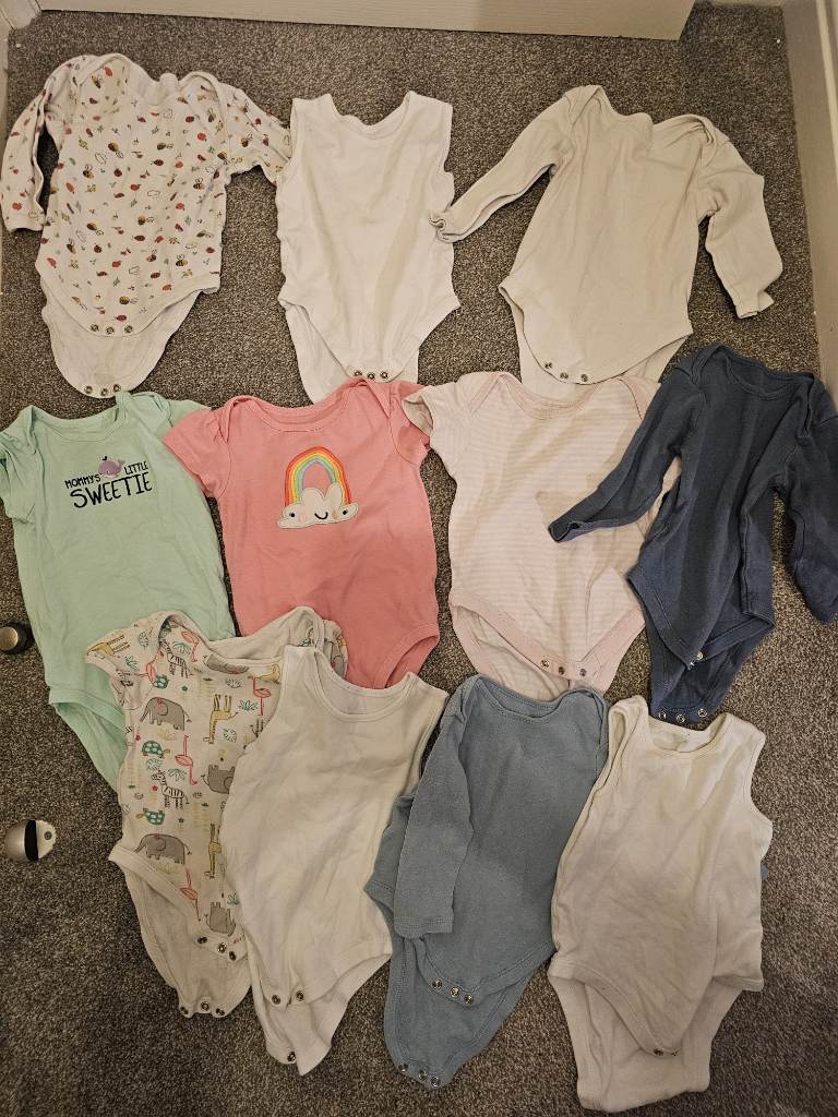 job lot bundle x11 baby vests 12-18 months