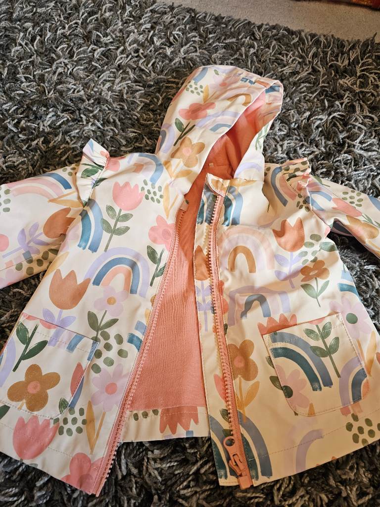 Tu 6-9 months floral coat girls