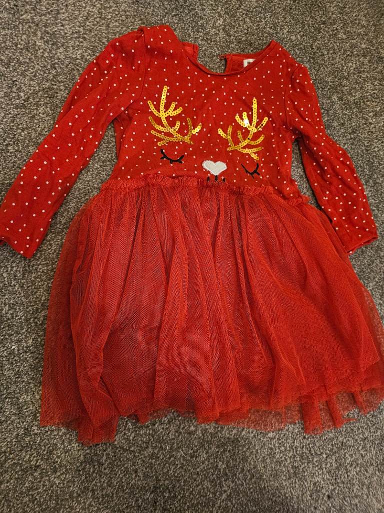Pepper & co 12-18 months Christmas reindeer dress
