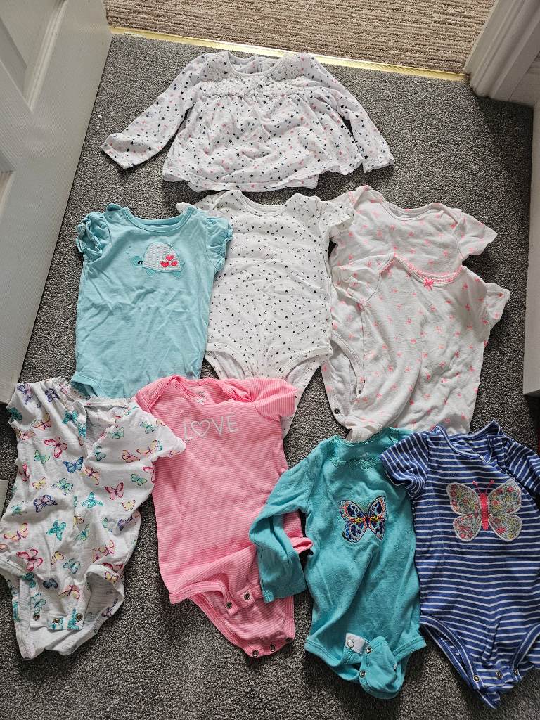 Job lot x 9 girls vests 18 months / 18-24 months