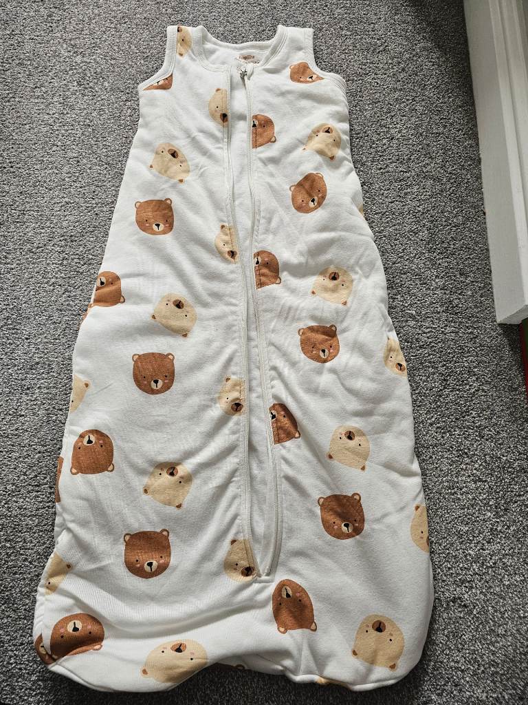 Wearable 2.5 tog teddy toddler sleeping bag 6-18 months