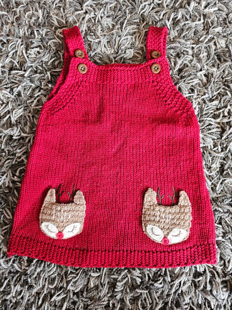F&F winter reminder Christmas dress 6-9 months