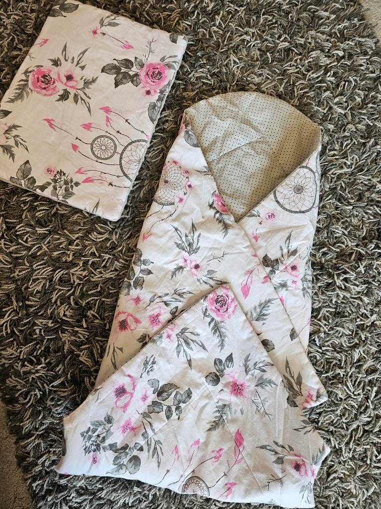Girls swaddle set baby floral