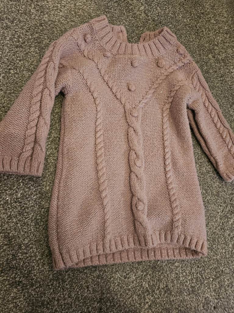 Primark 6-9 months girls baby dress jumper dress winter