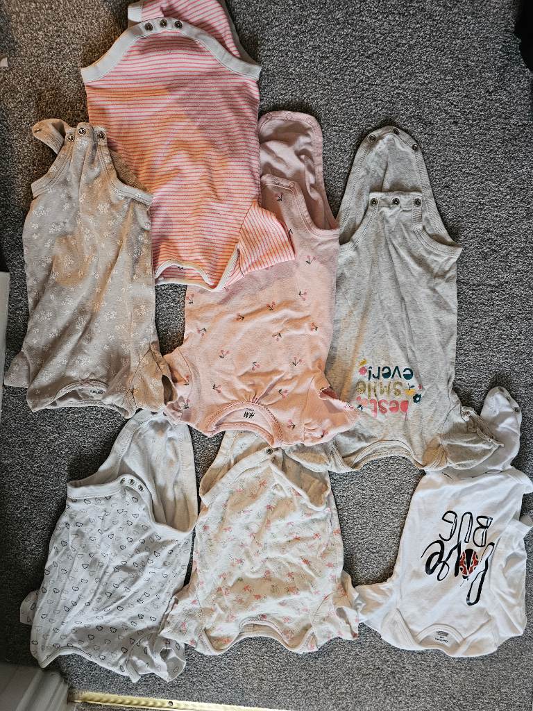 Job lot bundle x7 baby vests 6-9 months