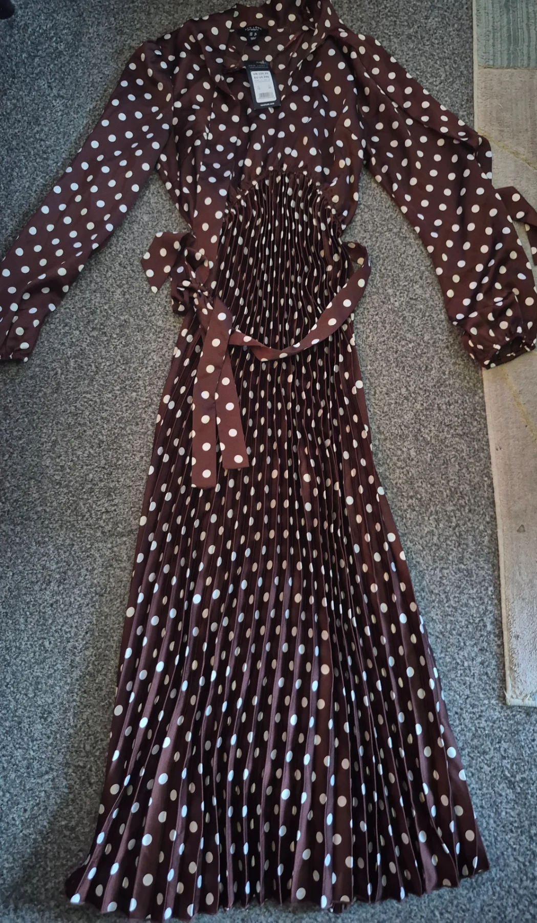 Newlook maternity dress pokka dot size 10