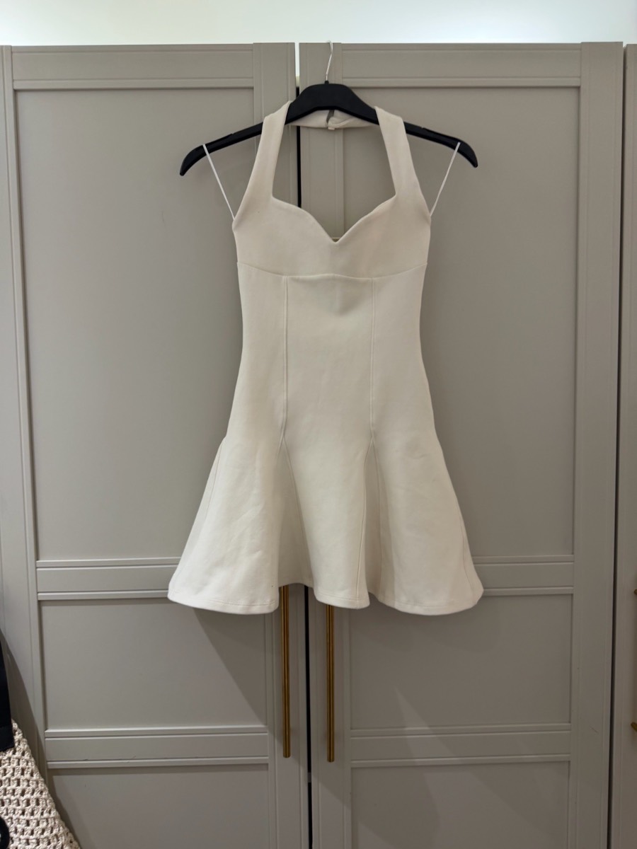 Zara mini cream halter dress S