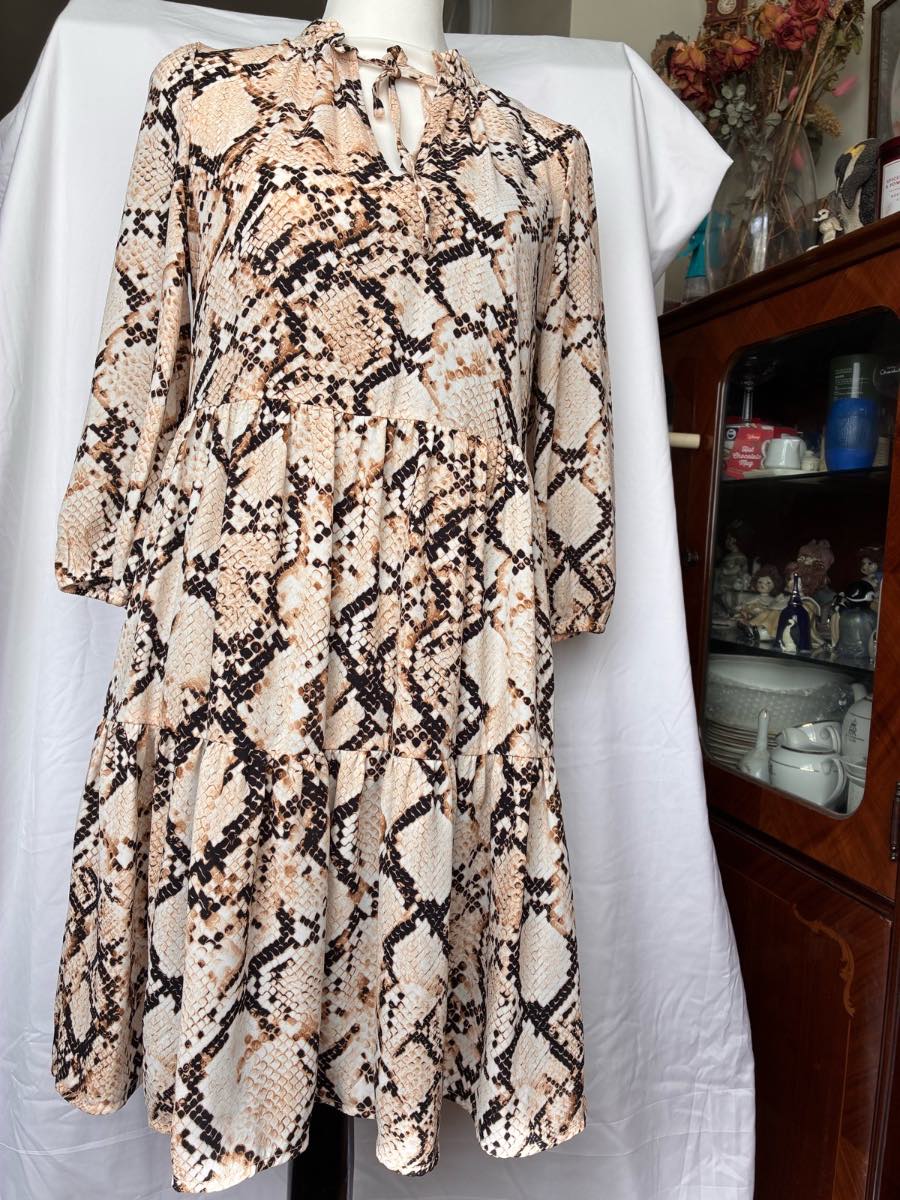 F&F Tesco snake print tunic dress blouse size 6 new with tags